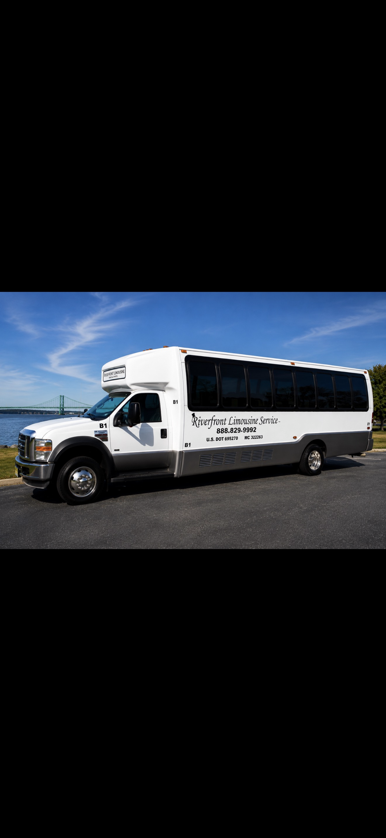 Crystal Coach Shuttle Bus exterior