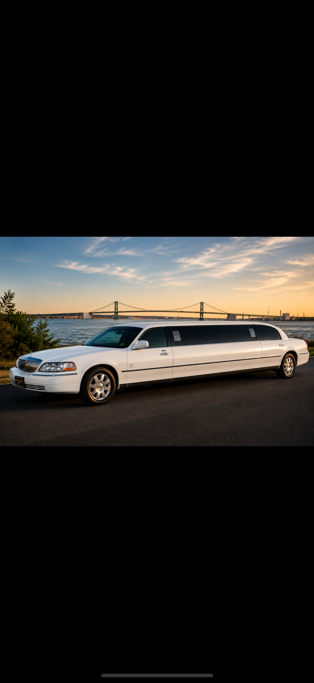White Crystal Coach Lincoln Stretch Limousine exterior